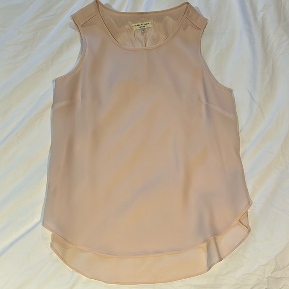 rag & bone Tops - Rag & Bone pink sleeveless silk blouse